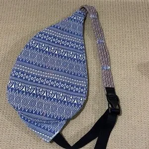 Kavu | Bags | Kavu Bag Blue And White With Bright Orange 